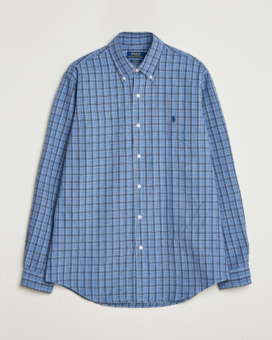 Polo Ralph Lauren Custom Fit Checked Shirt Blue Heather Multi – Blue