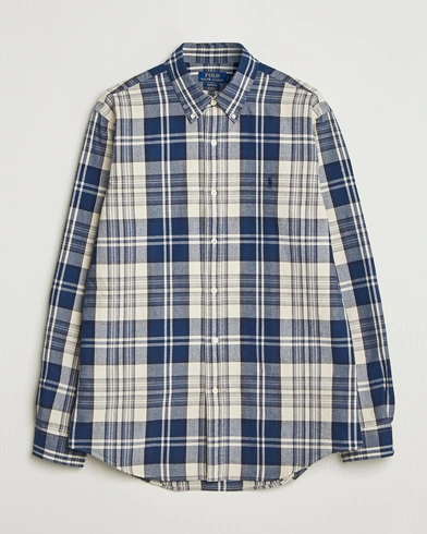 Polo Ralph Lauren Custom Fit Checked Shirt White/Navy Multi – Blue