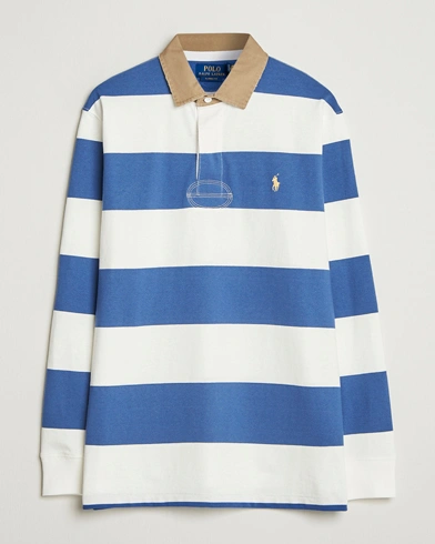 Polo Ralph Lauren Long Sleeve Rugby Sweater Old Royal/Cream – Blue