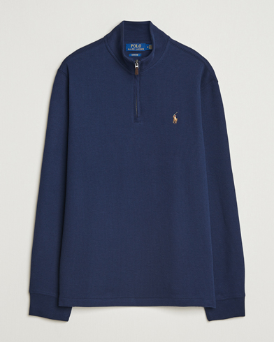 Polo Ralph Lauren Cotton Pullover Half Zip Hunter Navy at