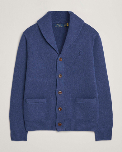 RLX Ralph Lauren Fine Terry Cardigan Blue Heather at CareOfCarl.com
