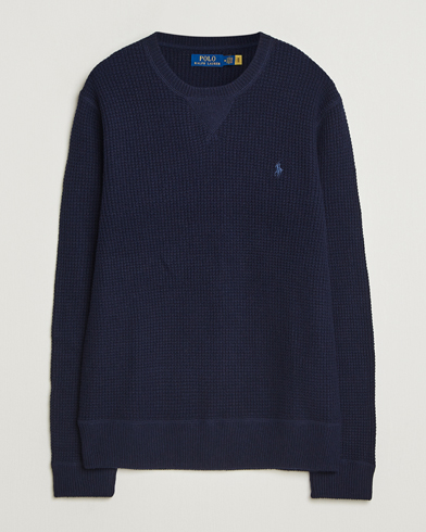 Polo Ralph Lauren Cotton/Wool Pullover Hunter Navy – Blue