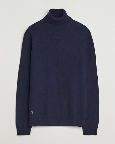 John Smedley Cherwell Extra Fine Merino Rollneck Black at