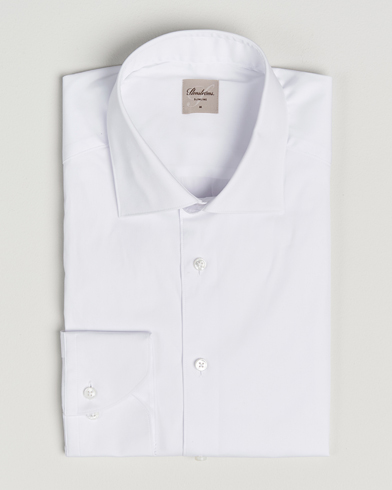 Finamore Napoli Milano Slim Fit Classic Shirt White at CareOfCarl.com