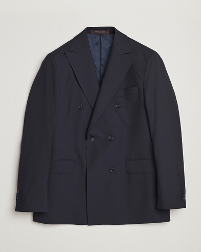 Oscar Jacobson Farris Wool Blazer Navy - Size: 46