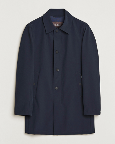 Brunello Cucinelli Wool/Cashmere Single Breasted Coat Navy at