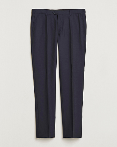 Oscar Jacobson Denz Wool Trousers Navy – Blue
