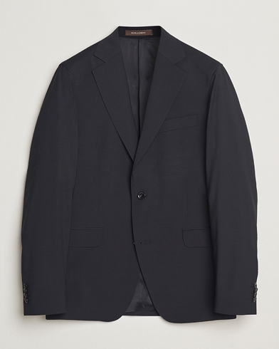 Oscar Jacobson Ego Wool Blend Blazer Black – Black