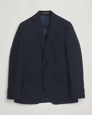 Oscar Jacobson Fogerty Wool Blazer Navy – Blue