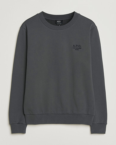 A.P.C. Rue Madame Tonal Sweatshirt Faded Black – Black