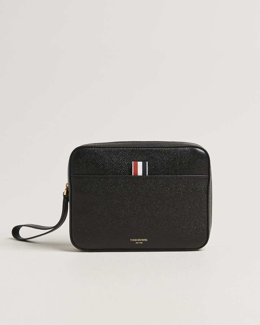 Thom Browne Pebble Grain Leather Bag Black – Black