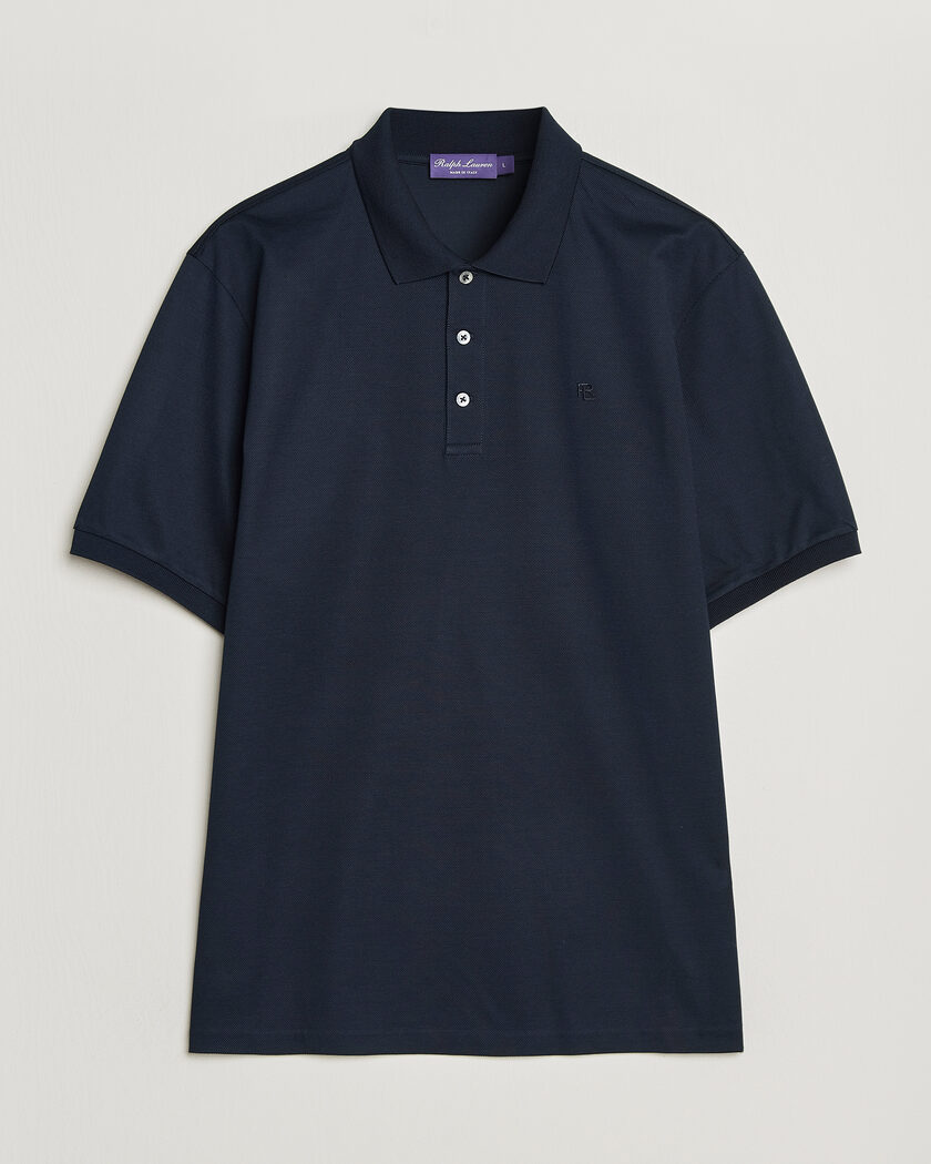 トップス MONCLER navy polo shirt Blusa Polo Moncler Azul Marinho | Brechó de luxo - Prettynew