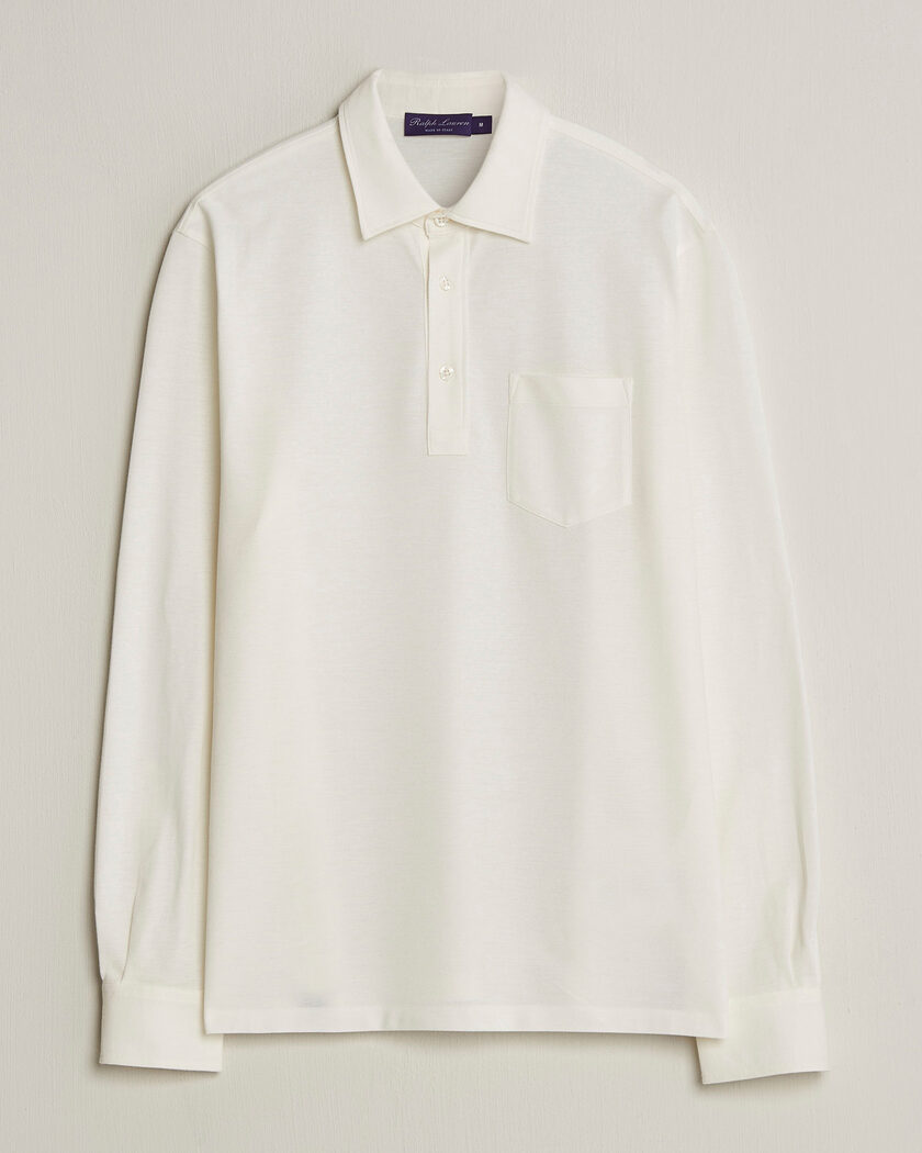 Thom Browne Rugby Stripe Long Sleeve Polo Light Blue at CareOfCarl.com