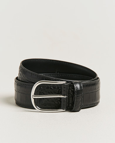 Anderson's Leather Suit Belt 3 cm Black at CareOfCarl.com