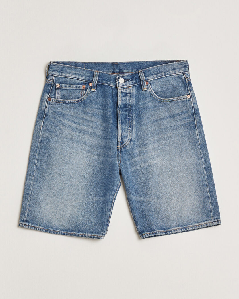 Levi's 468 Loose Denim Shorts Ecru Bone at CareOfCarl.com