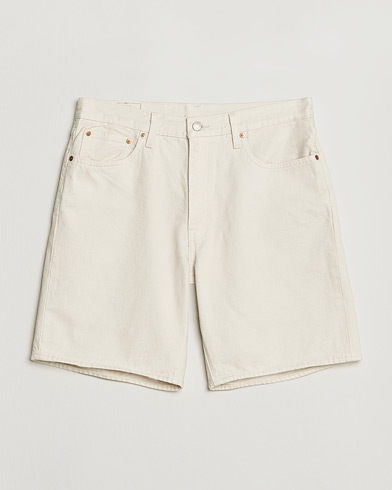 Levi's 468 Loose Denim Shorts Ecru Bone – White