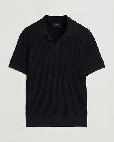 John Smedley Belper Extra Fine Merino Polo Pullover Midnight at
