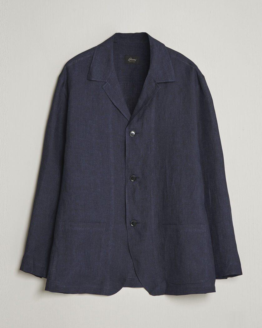 Stone Island Garment Dyed Organic Cotton Zip Overshirt Navy at