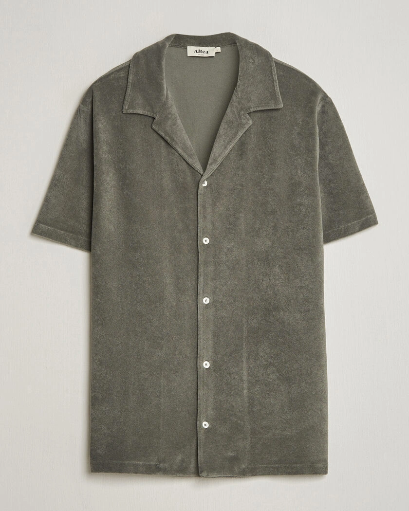 Altea Terry Bowling Shirt Olive – Green