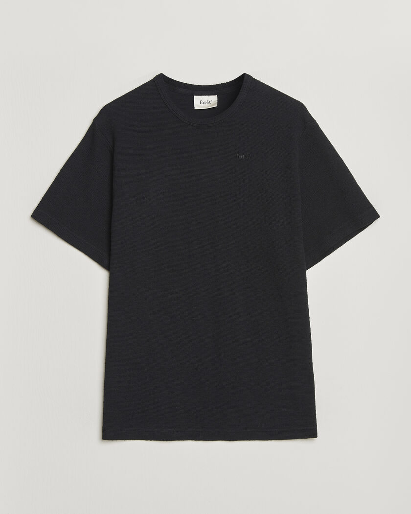 Forét Fir Structured T-Shit Black – Black