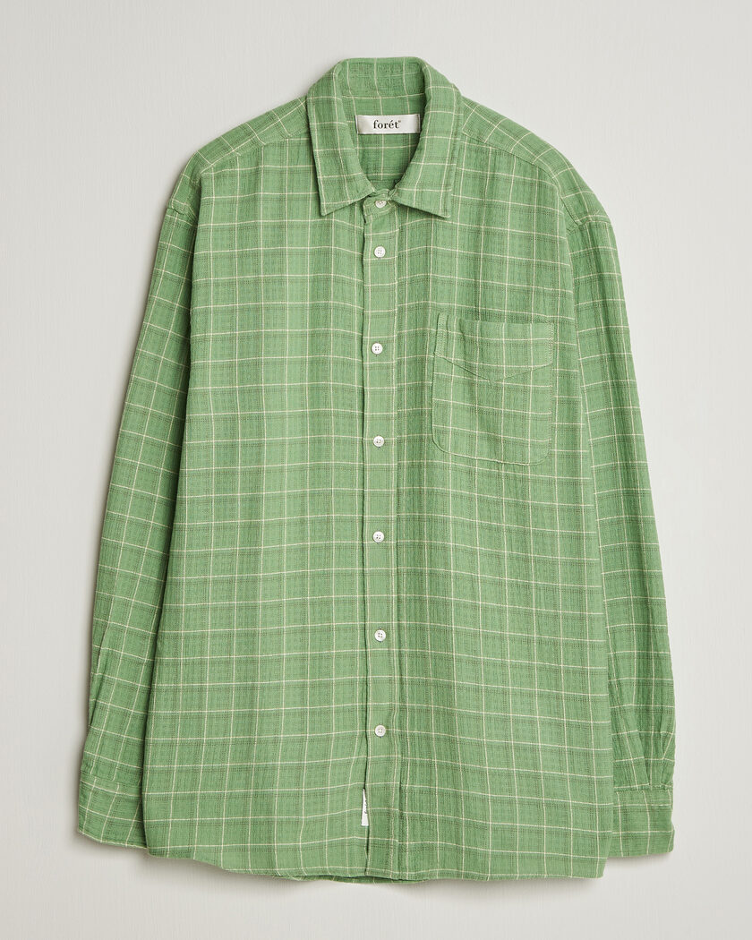 Auralee Viyella Wool Shirt Light Khaki at CareOfCarl.com