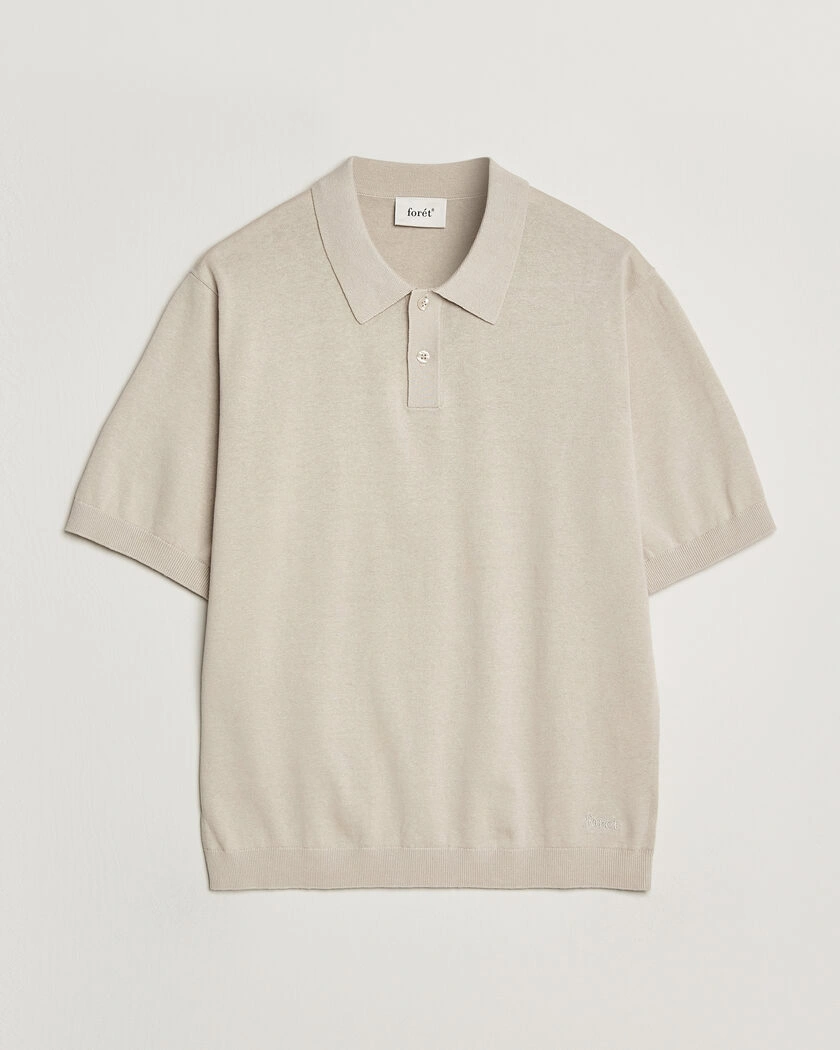 Forét Sea Cotton/Linen Polo Oatmeal – Beige