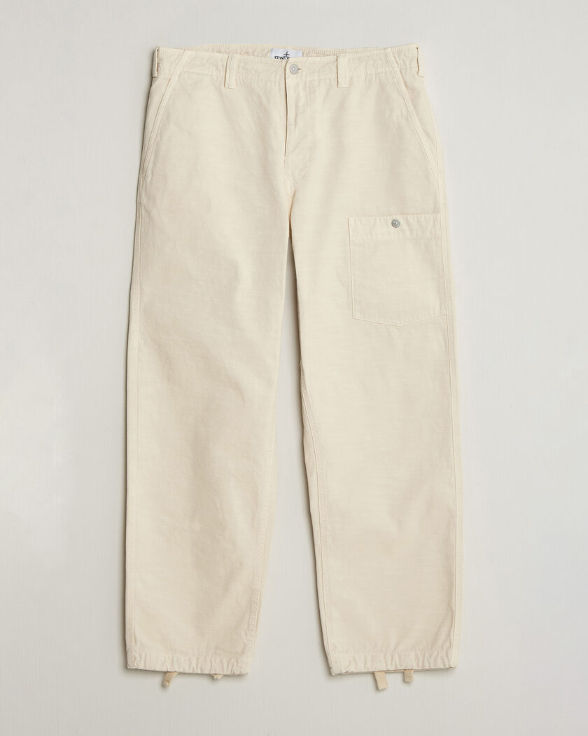 Stone Island Panama Cotton Pants Walnut at CareOfCarl.com