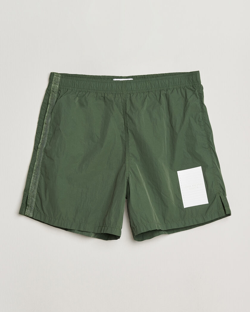 Fedeli Madeira Swim Trunk Green Flowers at CareOfCarl.com