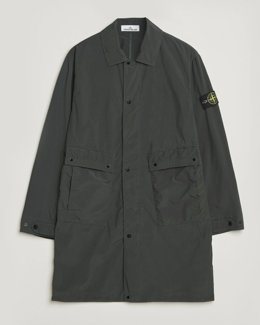 Stone Island Light Compact Car Coat Charcoal – Grey