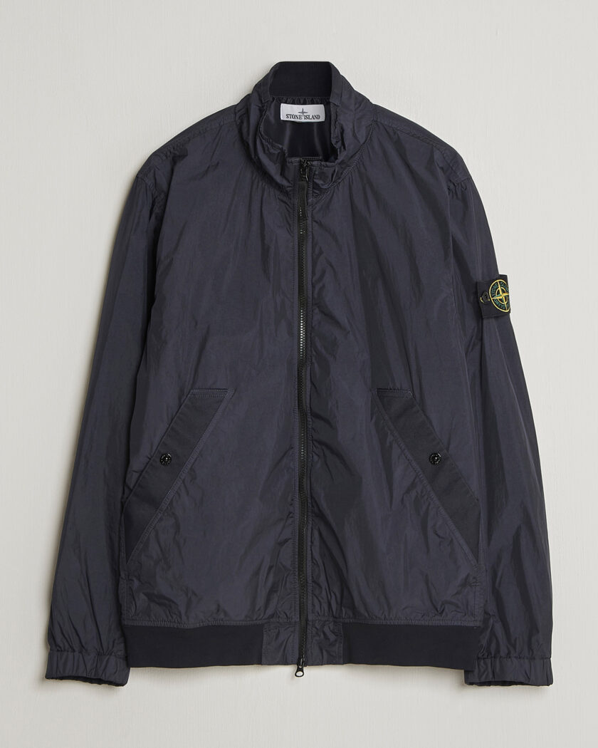 AMI Wool Shearling Bomber Jacket Navy at CareOfCarl.com