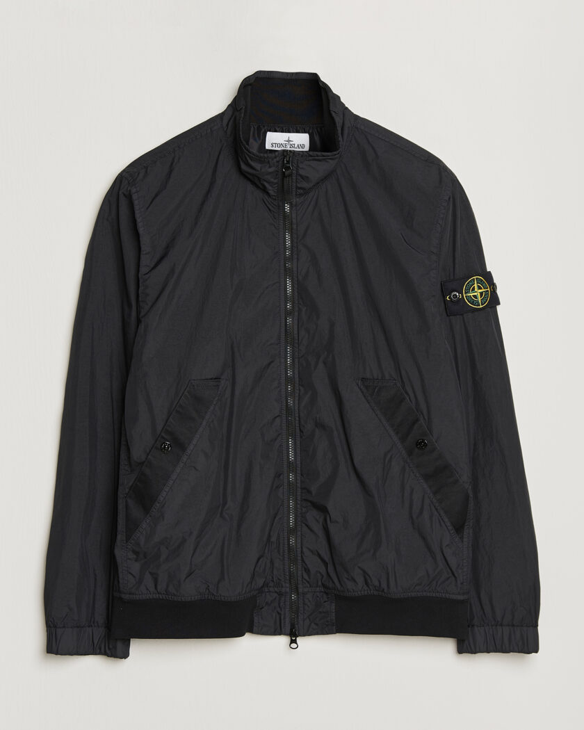 Auralee Wool Zip Bomber Jacket Black at CareOfCarl.com