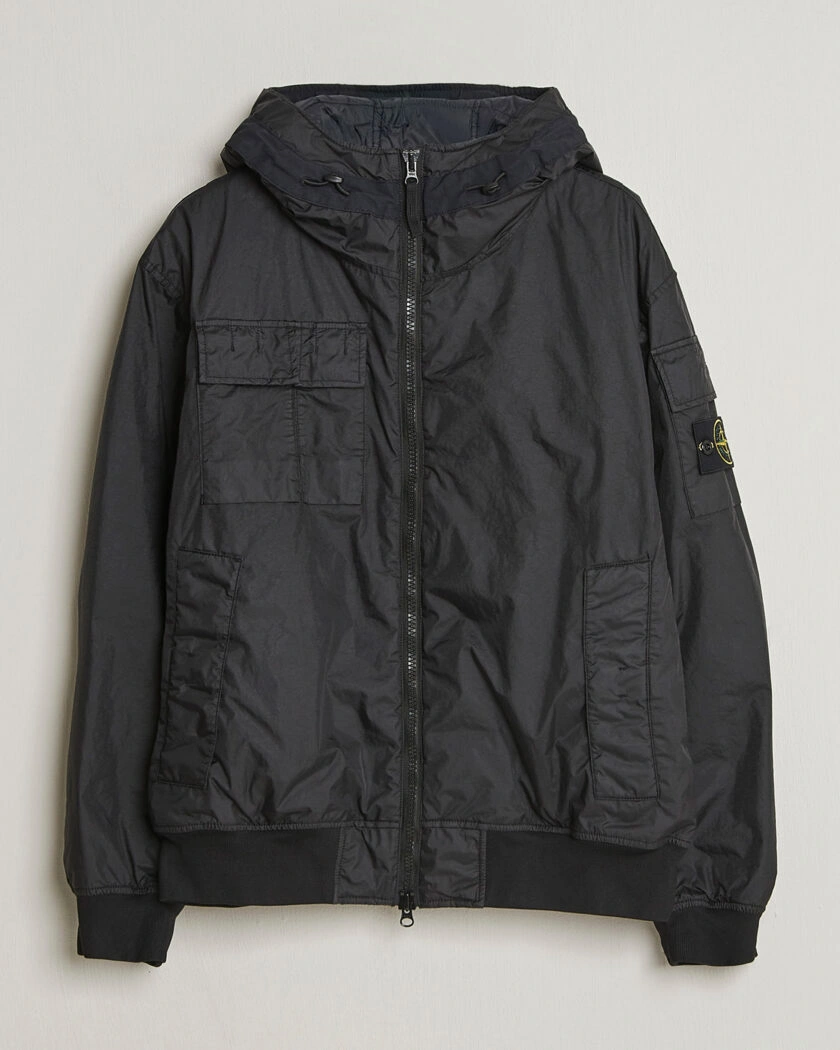 Stone Island Membrana 3L Hood Jacket Black – Black