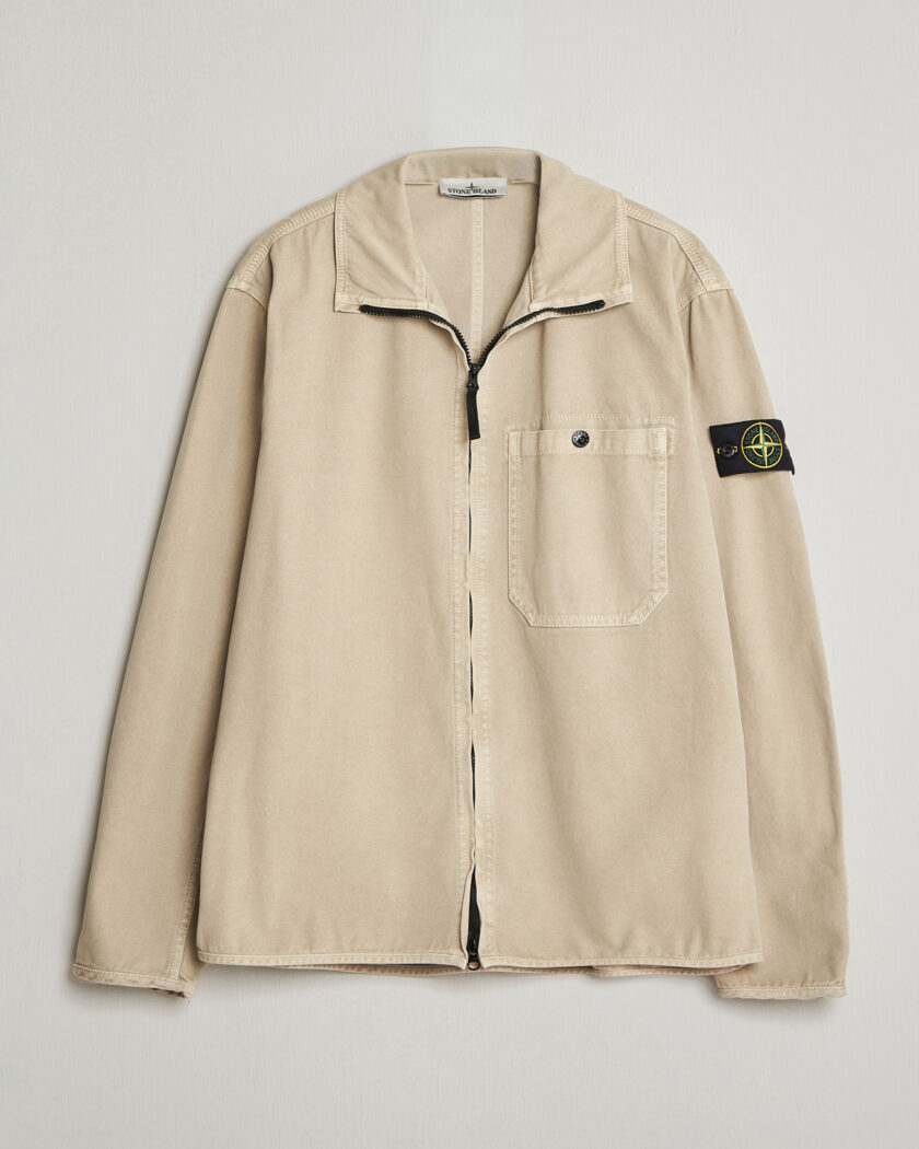 Kamakura Shirts ベージュブークレージャケット Kamakura Shirts Linen French Worker Jacket Off White at CareOfCarl.com