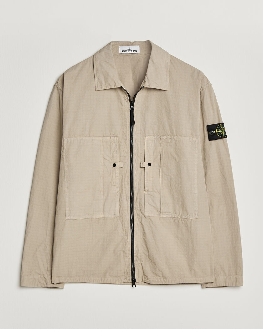 ジャケット・アウター C.P. COMPANY COTTON OVERSHIRT 23SS L C.P. Company Cotton/Nylon Double Satin Overshirt - Capers – Totem
