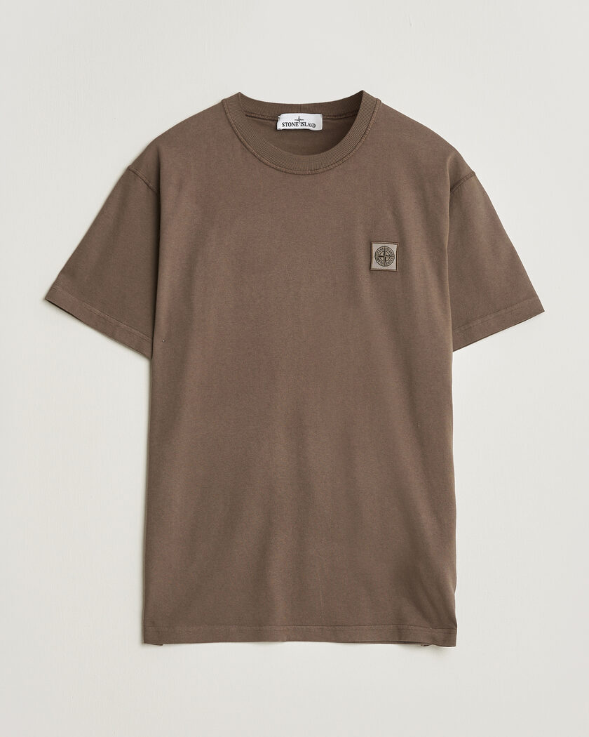 Stone Island Organic Cotton Fissato Effect T-Shirt Umber – Brown