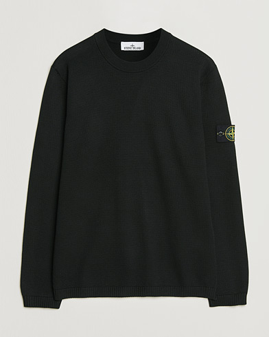 Stone Island Micro Stitch Soft Organic Cotton Crewneck Black – Black
