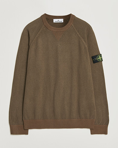Stone Island Raw Hand Organic Cotton Raglan Crewneck Umber – Brown