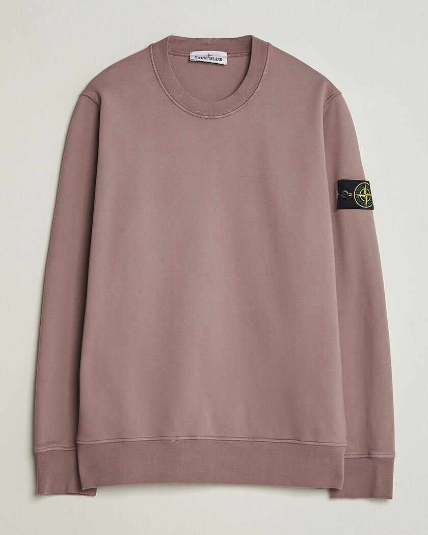 Stone Island Garment Dyed Fleece Sweatshirt Melange Grey at