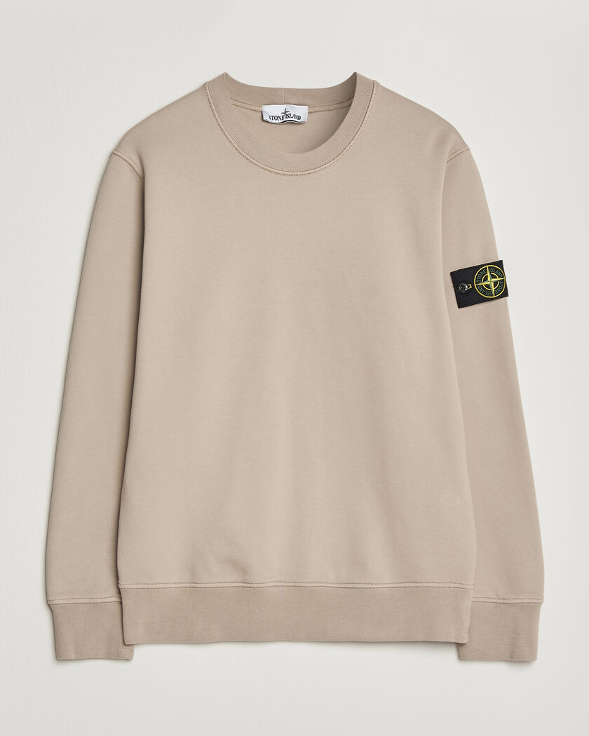 Stone Island Organic Cotton Waffle Fleece Sweatshirt Plaster Pink