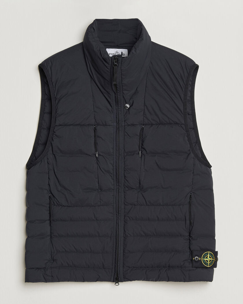 Stone Island Recycled Nylon Down-TC Vest Black at CareOfCarl.com