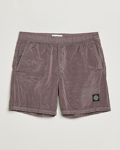 Stone Island Nylon Metal Econyl Swimshorts Purple Grey – Grey