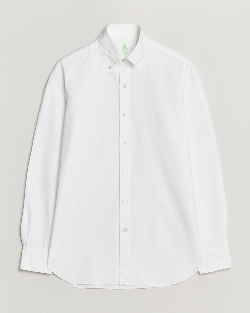 Finamore Napoli Gaeta Oxford Button Down Shirt White – White