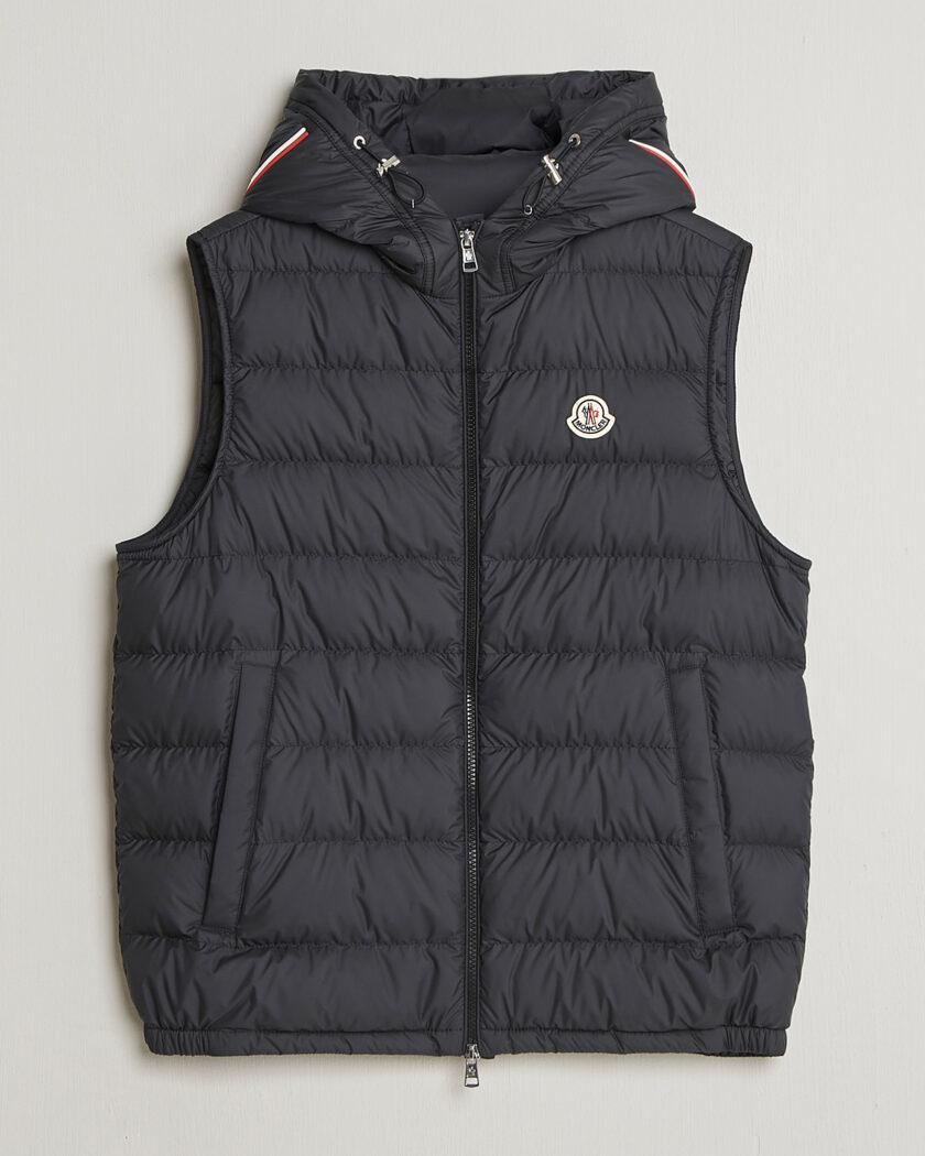 Moncler Almaz Down Vest Black at CareOfCarl.com