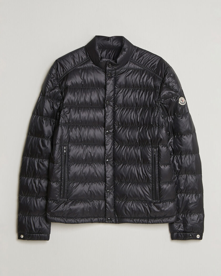 Moncler Chambly Down Shirt Jacket Navy at CareOfCarl.com