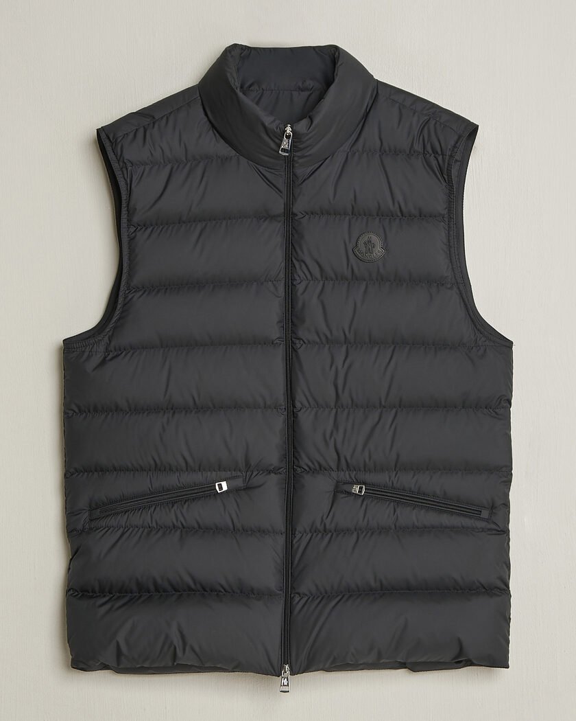 Moncler Tibb Down Vest Black at CareOfCarl.com