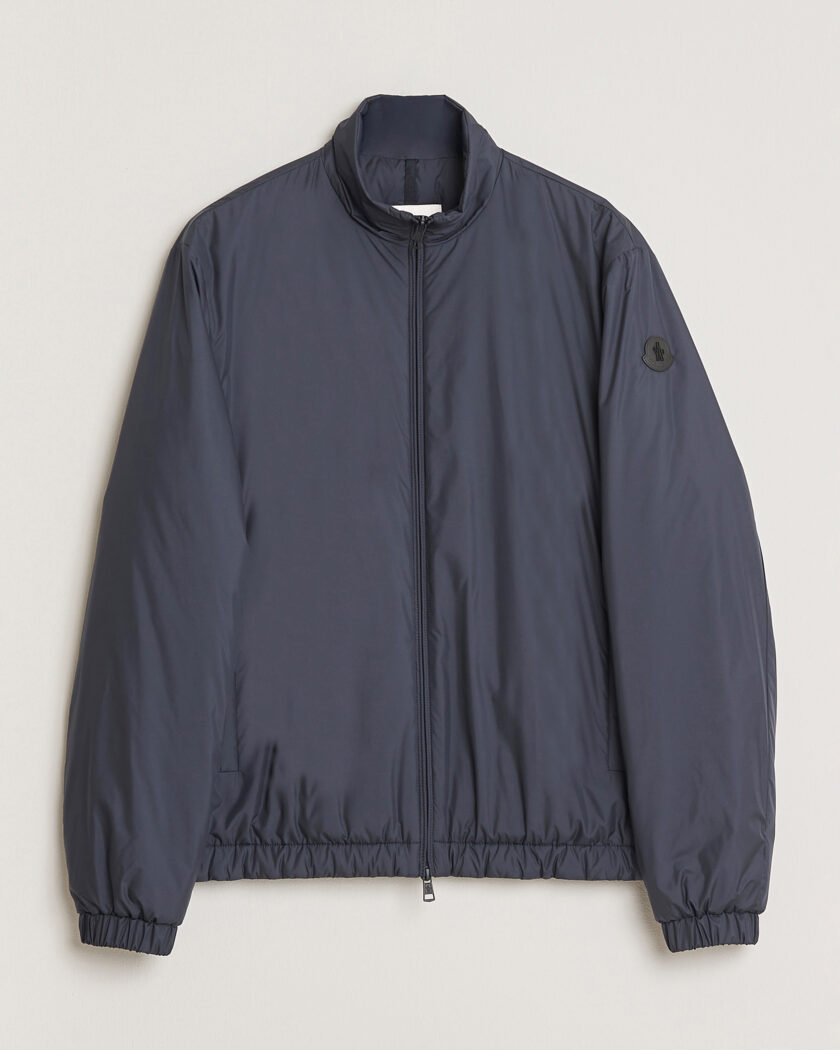 Auralee Washed Silk Chambray Blouson Black at CareOfCarl.com