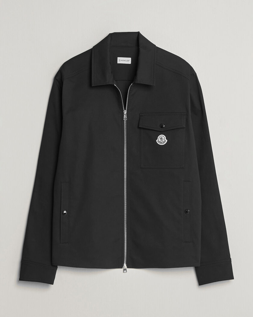 Moncler Zip Overshirt Black – Black