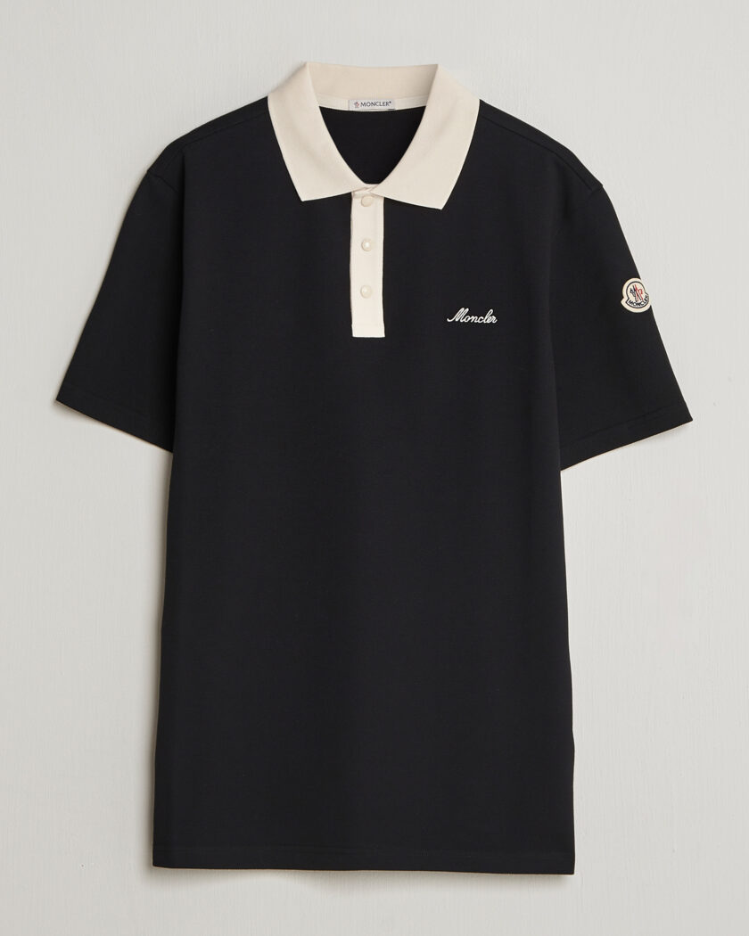 Moncler Signature Logo Polo Black – Black
