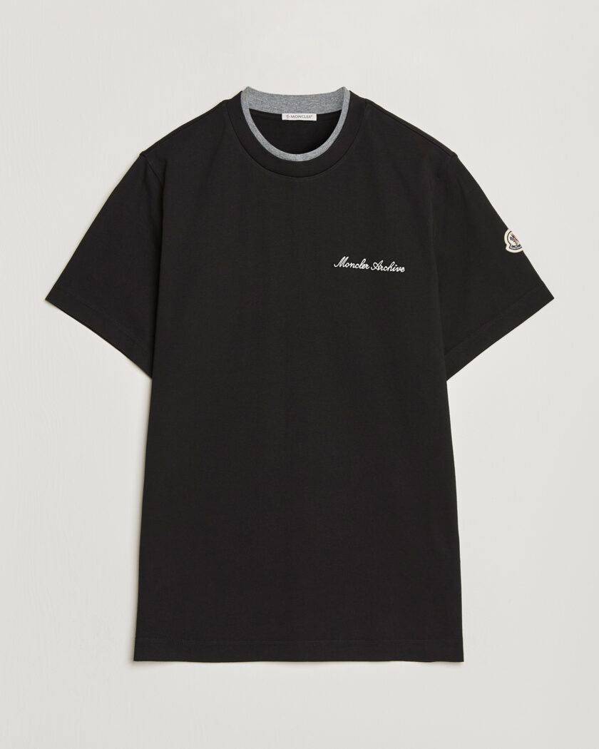  Moncler Signature Logo T-Shirt Black – Black