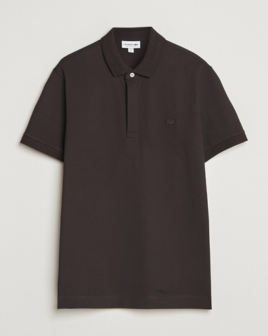 Oscar Jacobson Mirza Structured Cotton Polo Brown at CareOfCarl.com